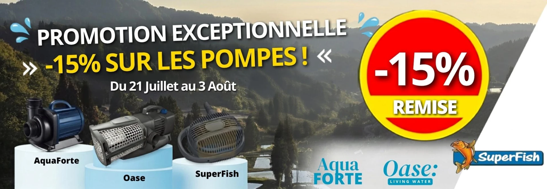Promotion pompe de bassin