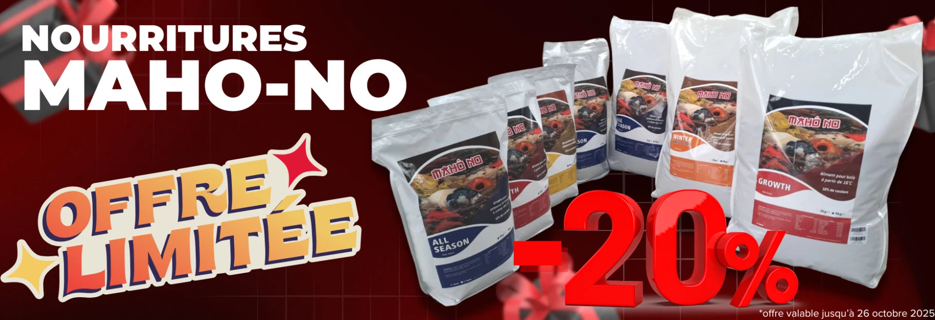 Promotion sur la nourriture Maho-no -20%