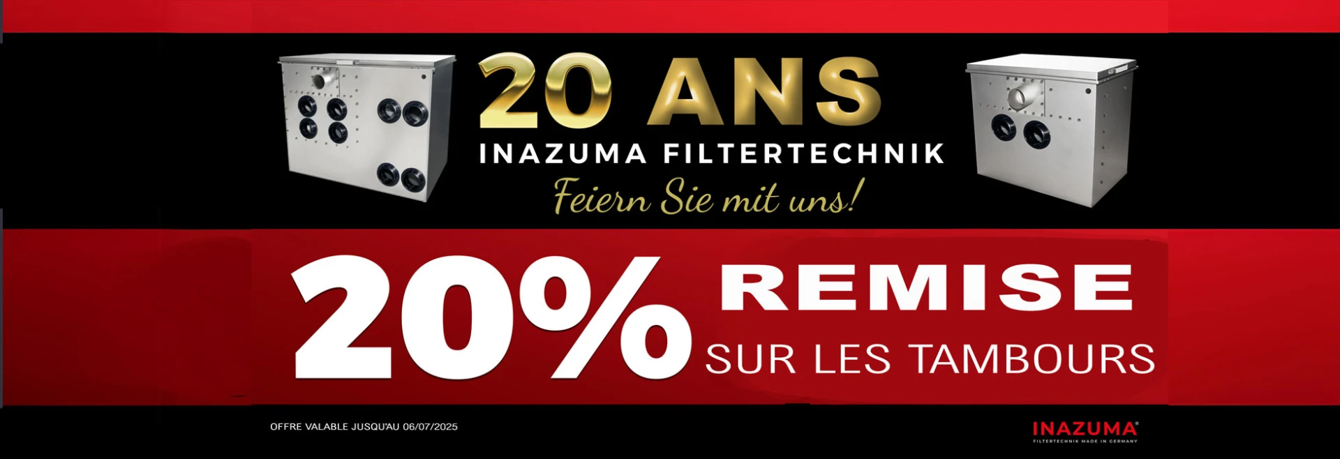 -20% sur les tambours inazuma