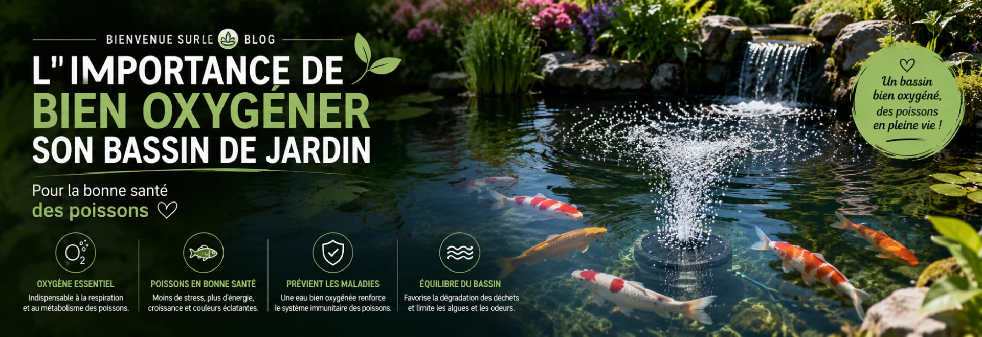 Aérateur de bassin pour prévenir le manque d’oxygène en été
