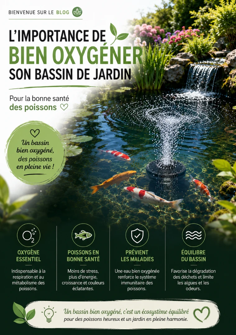 Aérateur de bassin pour prévenir le manque d’oxygène en été